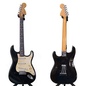 Original Vintage 1966 FENDER CBS STRATOCASTER Black Refinished Amazing Tone