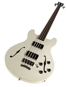Warwick GPS 4-String Star Bass Semi-Hollow Guitar - Cream White