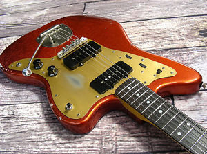 NEW! Shelton Electric Instruments GalaxyFlite Vintage Candy Apple Red Mastery