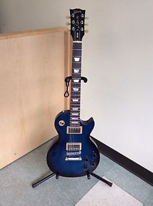 USA GIBSON BEAUTIFUL BLUE LES PAUL STUDIO 100 WITH GOLD CONCEPT CASE ABSOLUTELY
