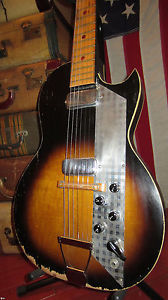 Vintage CIrca 1963 Kay Vanguard 2 Pickup Electric Guitar Sounds Amazing