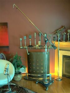 Vintage RARE 1960's BS-36W Atlas Professional microphone floor stand w boom arm