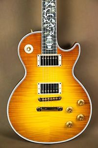 Gibson Les Paul Custom Tree of Life Ultima Sunrise Tea Burst Electric Guitar