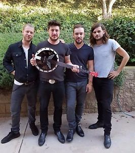 Mumford & Sons Signed Custom Deering Goodtime Banjo – CALIFORNIA!