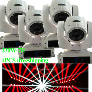 4pcs Brand New 230W DMX osram 7R Beam moving head light sharpy stage dj disco