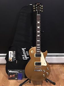 2016 Gibson Les Paul 50's Tribute Satin Gold Top W/ Gigbag Warranty Floor Model