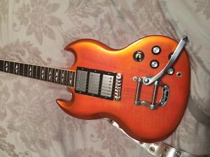 Gibson SG Deluxe 3 PUP Orange Maple Top