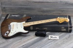 1972 Fender Stratocaster Natural Brown Authentic Vintage Beauty! Great Shape!