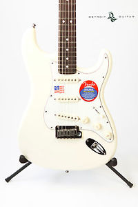 BRAND NEW FENDER JEFF BECK STRATOCASTER OLYMPIC WHITE W/CASE STRAT