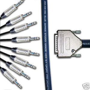 25 Pin D Sub zu TRS Klinkenstecker Kabel Serielles db-25 Van Damme Vieladriges