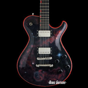 Knaggs Guitars Steve Stevens SSC in Galaxy with Red Binding & Inlays