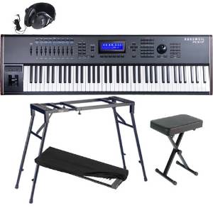 Kurzweil PC3A7 76-note, Fully-weighted Hammer-action + 4 Legs Stand + X Bench + Stereo Headphones + Dust Cover