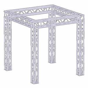10x8 Exhibition Module Tradeshow Booth Box Square Truss Display System Package