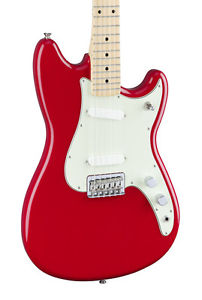 Fender Duo-Sonic Electric Guitar,  Torino Red, Maple Neck (NEW)