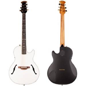 Ovation USA Signature YM68-6P Acoustic-Electric Guitar, White