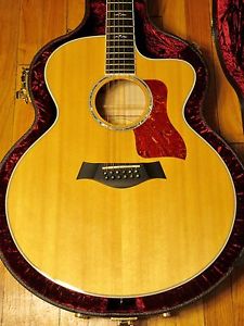 Taylor 12-string Jumbo 655ce Acoustic/Electric Guitar w/ case, strap