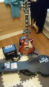 Gibson Les Paul Standard and Marshall Amplifier