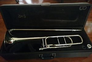 13 Year Old Bach Stradivarius 42 Open Wrap Trigger Trombone with Bach Case & Mpc