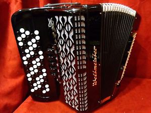 NEW Weltmeister Chromatic C System Accordion CBA Romance 703 Black LMM 70 / 96 S