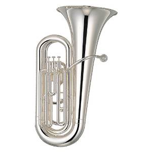 Yamaha YBB105MSWC Marching Tuba - Silver Plated Finish