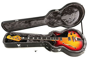 Fender Coronado Bass - RW 3TSB 4-string Semi-hollowbody Electric Bass W/ Case!