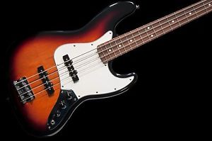 Fender Standard Jazz Bass 3 Tone Sunburst no case   brown