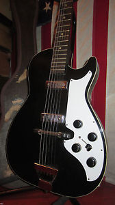 Vintage CIrca 1964 Silvertone Model 1420 Stratotone 2 Pickup Electric Guitar