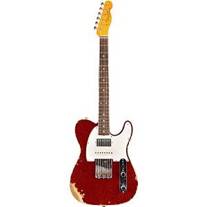 Fender Custom Shop '60s Heavy Relic Nashville Telecaster Custom SSH with Rosewood Fretboard Red Sparkle