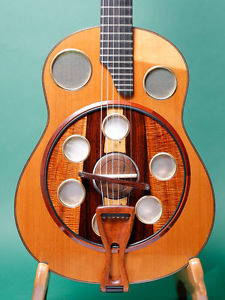 2000 Paul McGill Guitars Resonator Hawaiian Koa Free Shipping "Near Mint"
