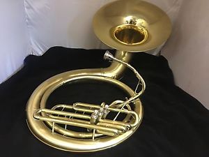 Pan American 52K(Conn 14K) Bb Satin Brass Sousa/Sousaphone w/New Case And Stand