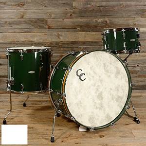C&C Custom 3pc Maple/Gum Drum Kit 6 Ply 13/16/24 Cadillac Green High Gloss