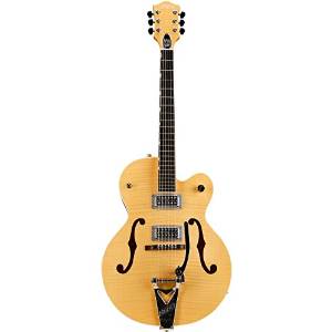 Gretsch Guitars G6120SH Brian Setzer Hot Rod Flame Maple Body Semi-Hollow Electric Guitar Blonde