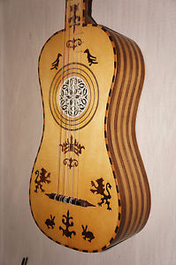Alexander Hopkins Baroque Guitar, Luthier made in UK 2010