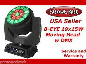ShowLight BEE EYE 19x15W Moving Head Light w DMX (alt Clay Paky B-EYE K10)