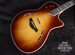 Taylor T5 Pro Hollow Body Electric Guitar Tobacco Sunburst (SN:1109305152)