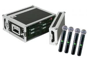 Shure SLX24/Beta58 4-Pack Wireless Handheld Microphone System