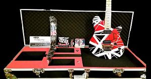 EVH WOLFGANG Electric Guitar w/ Striped graphics, flight case and upgrades