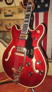 Vintage Original 1977 Guild Starfire VI Cherry Red With Hard Shell Case Nice