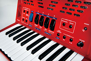 Roland RED FR-1X-RD V-Accordion Lite with 26 Piano Keys & Speakers FR1X