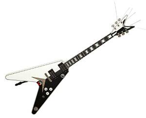 Dean Guitars USA USA MS TENTH Michael Schenker 10-Year Anniversary V-Series - Black And White