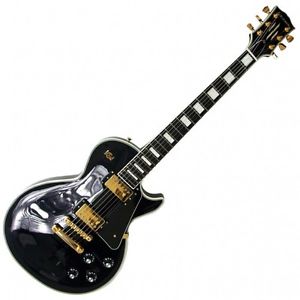 Edwards E-LP92CD Les Paul Custom Black Hard Maple Top Used Electric Guitar Japan