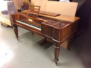 Broadwood Antique Square Piano With An Exquisite Figured Mahogany Case C.1844
