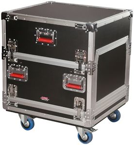 Gator 14U Over 6U Rack case w/Casters