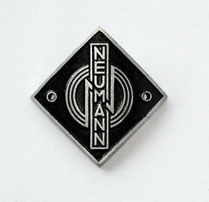 NEUMANN ORIGINAL Badge/Logo for M49/M50 Microphone - New Old Stock 1950's