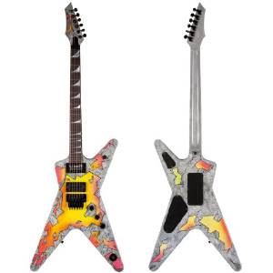 Dean Dimebag ML Electric Guitar with Case, Graphic Concrete Sledge