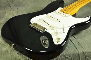 FENDER JAPAN ST54-80AM Black Maple Made in Japan Used Guitar Free Shipping #g475