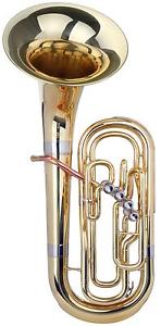 BARITONO TUBA BELLFRONT INSTRUMENTO VIENTO METAL LATON BOQUILLA MALETIN SET