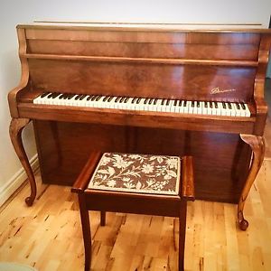 Beautiful Unique Walnut Danemann 'GRAND' Style Upright Piano Low Small
