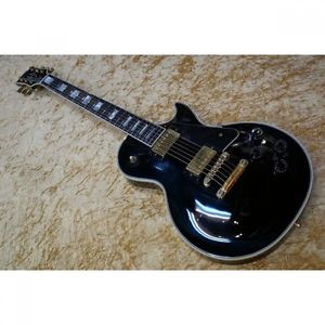 Gibson Les Paul Custom Ebony Black 2000 Made Used Electric Guitar Deal Japan F/S