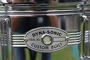VINTAGE ROGERS '5 LINE' 1960s DYNASONIC SNARE DRUM - HIGHLY COLLECTABLE